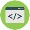 simple code editor icon